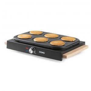 DOMO DO8717P Pancake platen Anti-aanbaklaag, Controlelampje Zwart