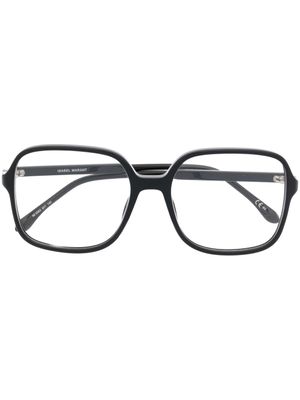Isabel Marant Eyewear lunettes de vue à logo imprimé - Noir