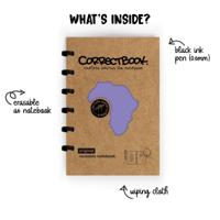 Correctbook Original Petunia Purple A6 Gelinieerd - Uitwisbaar / Herschrijfbaar Notitieboek
