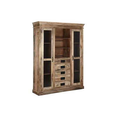 Display Standaard Home ESPRIT Bruin Kristal Mangohout 165 x 45 x 210 cm
