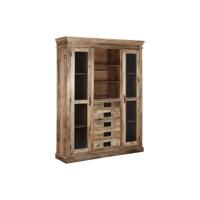 Display Standaard Home ESPRIT Bruin Kristal Mangohout 165 x 45 x 210 cm