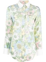 Thom Browne chemise en soie à fleurs - Vert
