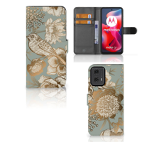 Hoesje voor Motorola Moto G24 | G04 | G24 Power Vintage Bird Flowers - thumbnail