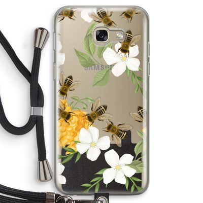 No flowers without bees: Samsung Galaxy A5 (2017) Transparant Hoesje met koord