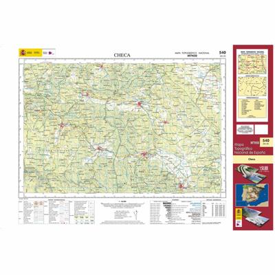 Topografische kaart 540 MT50 Checa | CNIG - Instituto Geográfico Nacional1
