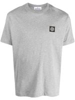 Stone Island t-shirt en coton à motif Compass - Gris