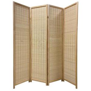 Fine Asianliving Bamboe Room Divider Natural 4 Panel