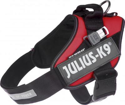 Julius K9 Blindengeleidehond tuig - Rood - Maat 1