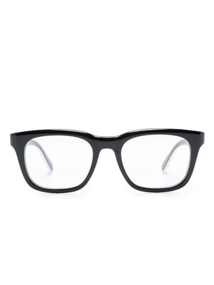 Moncler Eyewear lunettes de soleil bicolores à monture d'inspiration wayfarer - Noir