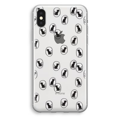 Miauw: iPhone XS Transparant Hoesje