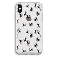 Miauw: iPhone XS Transparant Hoesje