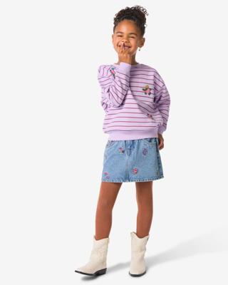 HEMA Kinderrok bloemen lichtblauw (lichtblauw)