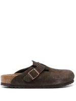 Birkenstock chaussons Boston en daim - Marron