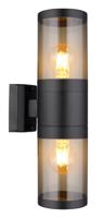 Globo Zwarte buitenlampXeloo 2x E27 - 32014-2BS