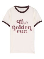 Golden Goose Kids t-shirt à bordures contrastantes - Tons neutres - thumbnail