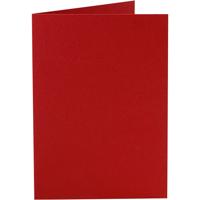 Creativ Company Kaarten, afmeting kaart 10,5x15 cm, 220 gr, rood, 10 stuk/ 1 doos
