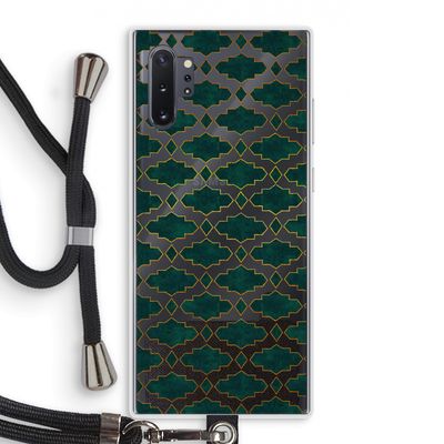 Moroccan tiles: Samsung Galaxy Note 10 Plus Transparant Hoesje met koord