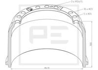 Pe Automotive Remtrommel 016.450-00A - thumbnail