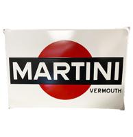 Martini Vermouth Logo Emaille Bord - 60 x 40cm