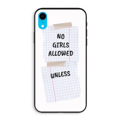 No Girls Allowed Unless: iPhone XR Biologisch afbreekbaar hoesje