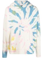Palm Angels hoodie à imprimé tie-dye - Tons neutres