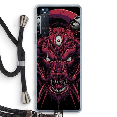 Hell Hound and Serpents: Sony Xperia 5 II Transparant Hoesje met koord