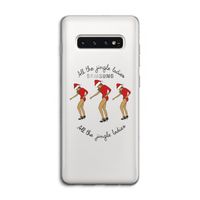 Jingle Ladies: Samsung Galaxy S10 4G Transparant Hoesje