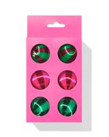 HEMA Kerstballen Set 4.4cm Satijn - 6 Stuks