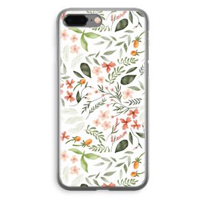 Sweet little flowers: iPhone 8 Plus Transparant Hoesje