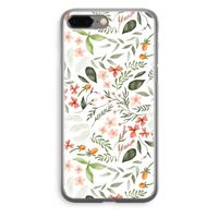 Sweet little flowers: iPhone 8 Plus Transparant Hoesje