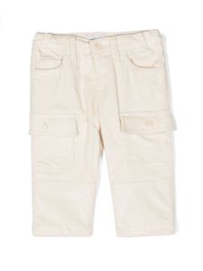 Emporio Armani Kids pantalon en velours côtelé à coupe fuselée - Tons neutres