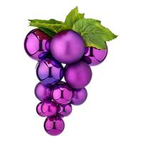 Kerstbal Krist+ 01853 Paars Plastic Druiven