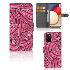 Samsung Galaxy A03s Hoesje Swirl Pink