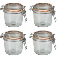 5x stuks weckpot/inmaakpot met beugelsluiting 350 ml