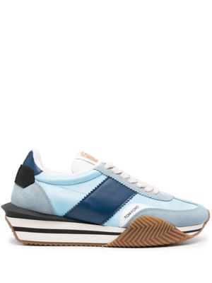 TOM FORD James sneakers met suède vlakken - Blauw