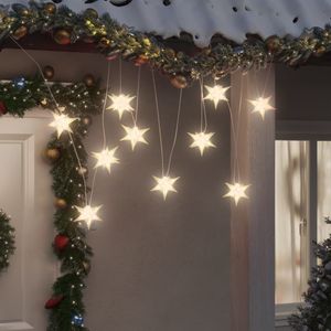 Hanglamp Moravische ster met 10 LED's 10 cm wit