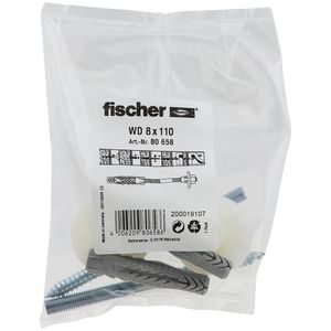 Fischer 80658 schroefanker & muurplug 2 stuk(s) Schroef- & muurplugset