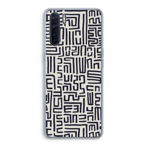 Moroccan Print: Oppo A91 Transparant Hoesje