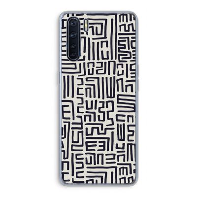 Moroccan Print: Oppo A91 Transparant Hoesje