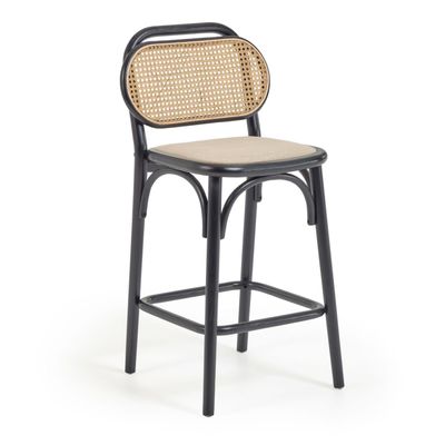 Kave Home Doriane barkruk H65 Zwart