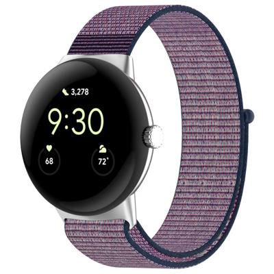 Google Pixel Watch Nylon Sport Loop Band - Paars Google Pixel Watch Nylon Sport Loop Band - Paars