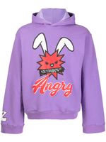 Natasha Zinko hoodie à imprimé graphique - Violet