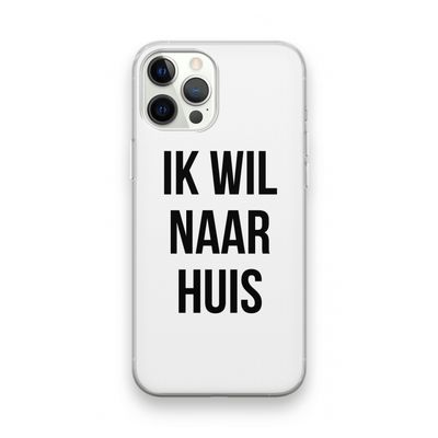 Ik wil naar huis: iPhone 12 Pro Transparant Hoesje