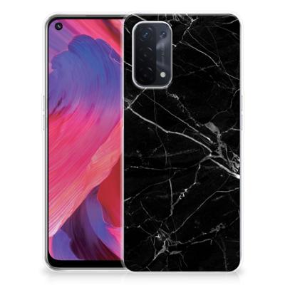 OPPO A74 5G | A54 5G | TPU | Siliconen hoesje | Marmer Zwart - Origineel Cadeau Vader