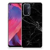 OPPO A74 5G | A54 5G | TPU | Siliconen hoesje | Marmer Zwart - Origineel Cadeau Vader