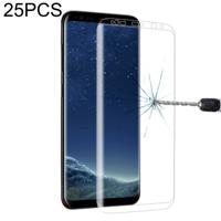 25 stuks volledig scherm gehard glas screen protector voor Galaxy S8/G9500 (transparant)