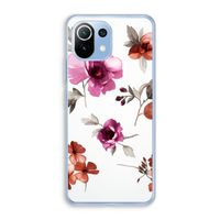 Geschilderde bloemen: Xiaomi Mi 11 Lite Transparant Hoesje