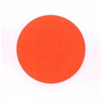 Etiket 35 mm rond fluor rood afneembaar