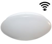 Plafondlamp wit rond LED 12W 924 lumen 3000K Ø280mm met bewegingssensor 136-003