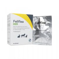 Feliflea 40 mg Spot-on oplossing voor hond, kat en konijn (tot 4kg) 3 x 4 pipetten